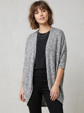 Streetwear Society Oversized Marled Knit Cocoon Cardigan, Whimsigoth, size L